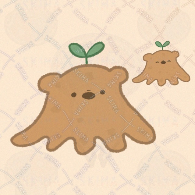 そざいがつちのめんだこ（表情2種類）