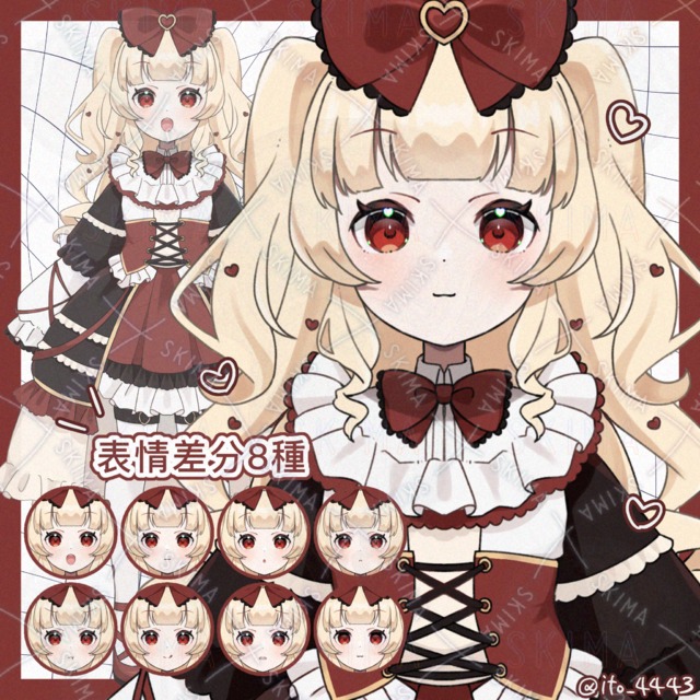 【IRIAM対応】赤いロリータの女の子