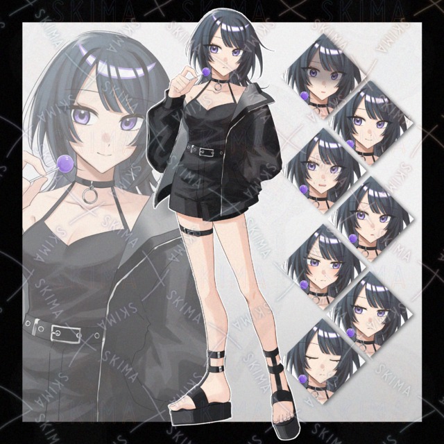 【表情7種】クール系女子
