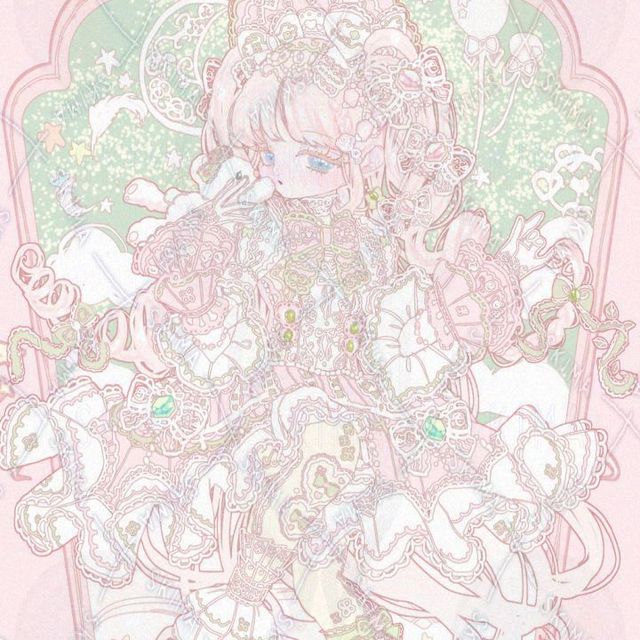 ロリィタファッション風の女の子