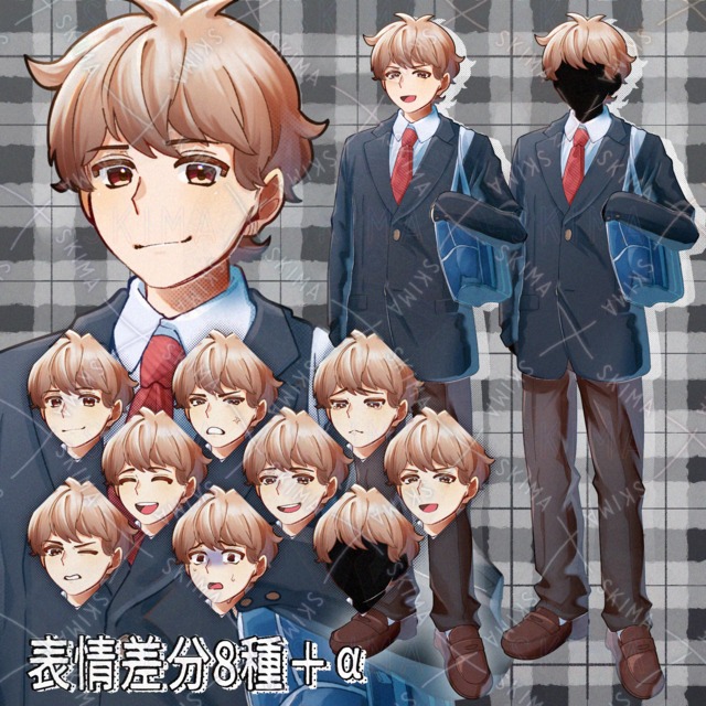 茶髪の男子新入学生
