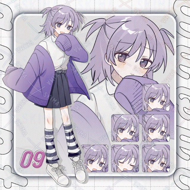 しましまソックスの女子高生