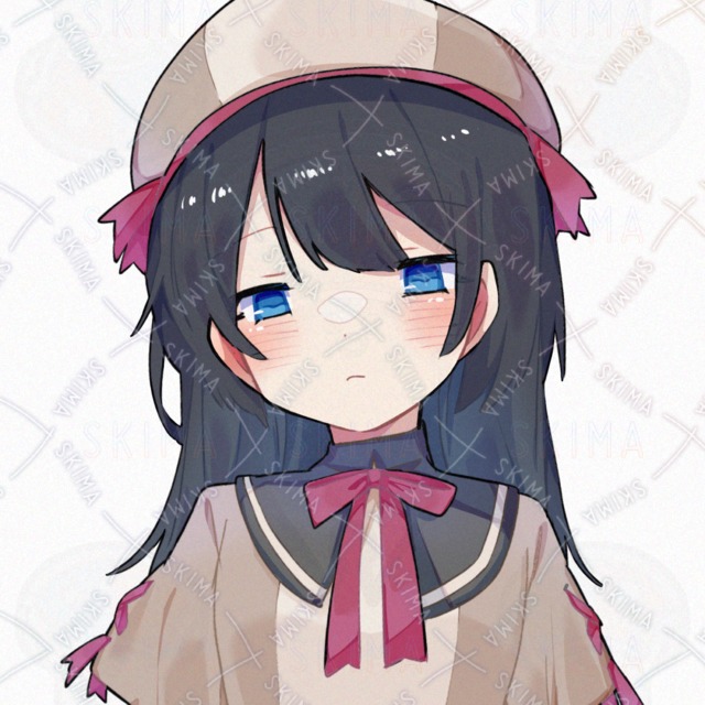 ツンとした表情の女の子