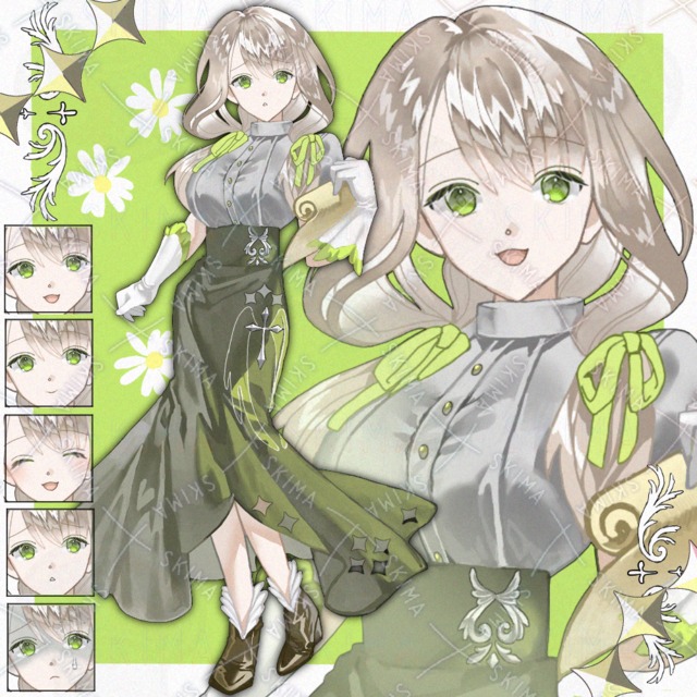 ギルドの受付嬢(表情5種)