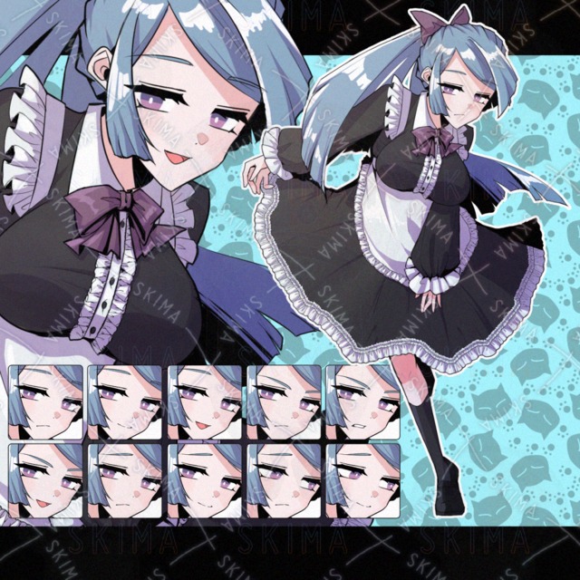 クール系？メイドさん【表情10種】