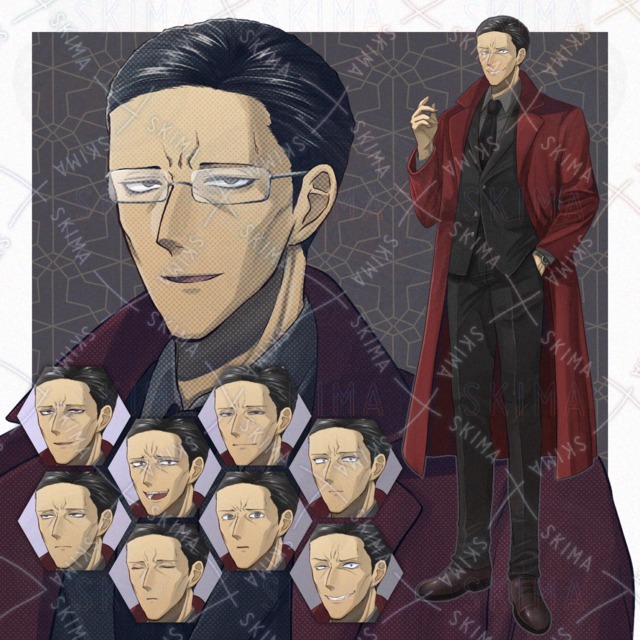 【限定価格！】【表情8種+】インテリ眼鏡ヤクザガイさん