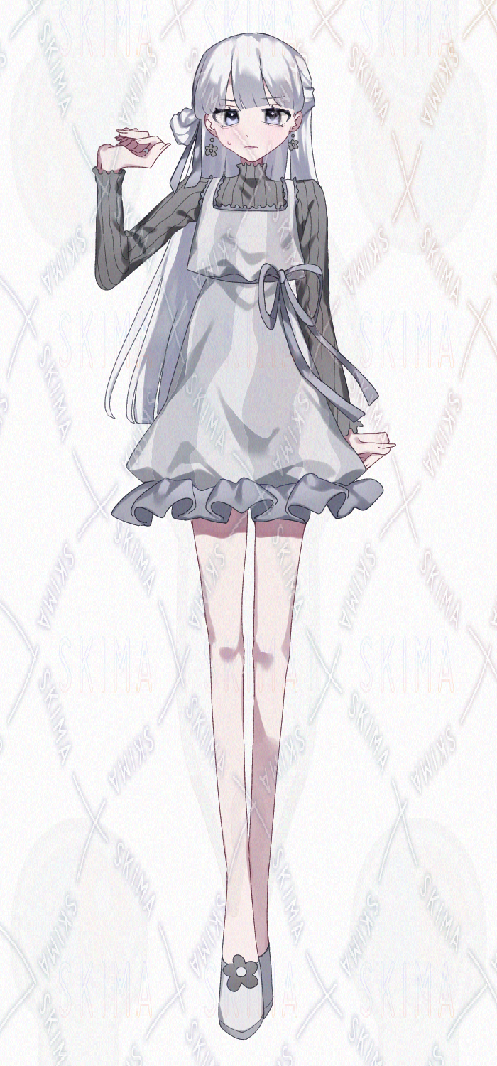 イラスト原画　銀髪少女の眼差し「ウクライナの女」 イラスト原画 銀髪少女の眼差し「ウクライナの女」 これを見た人