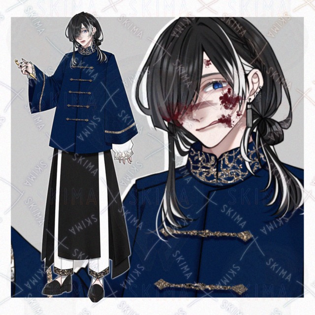 ★【立ち絵】中華風/男性キャラ【表情8種】