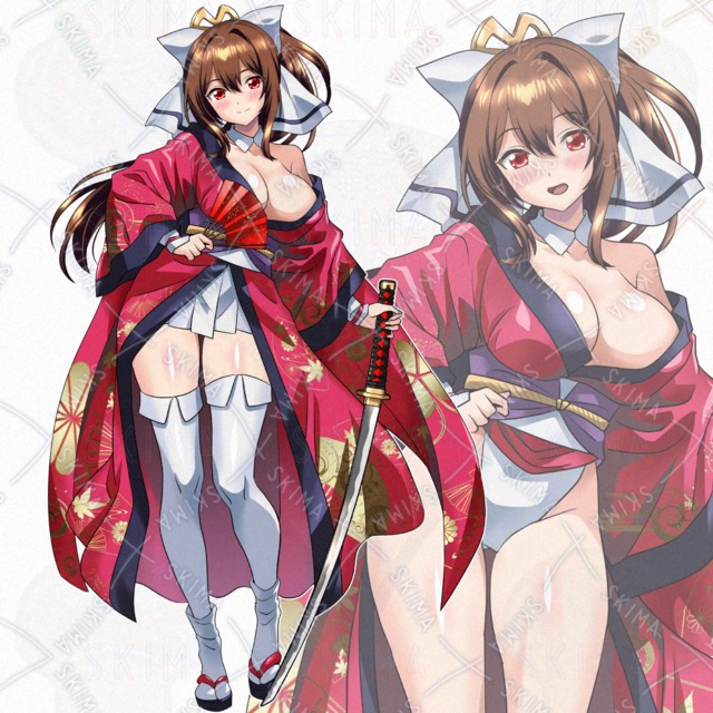 和服の少女【表情5種・差分パーツ5種】