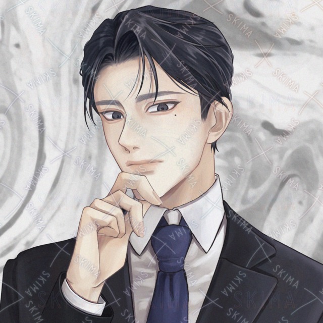 スーツ姿の男性SNSアイコン(8/29まで特別価格)