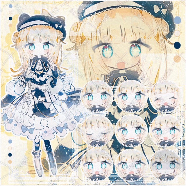 金髪碧目ドール風少女