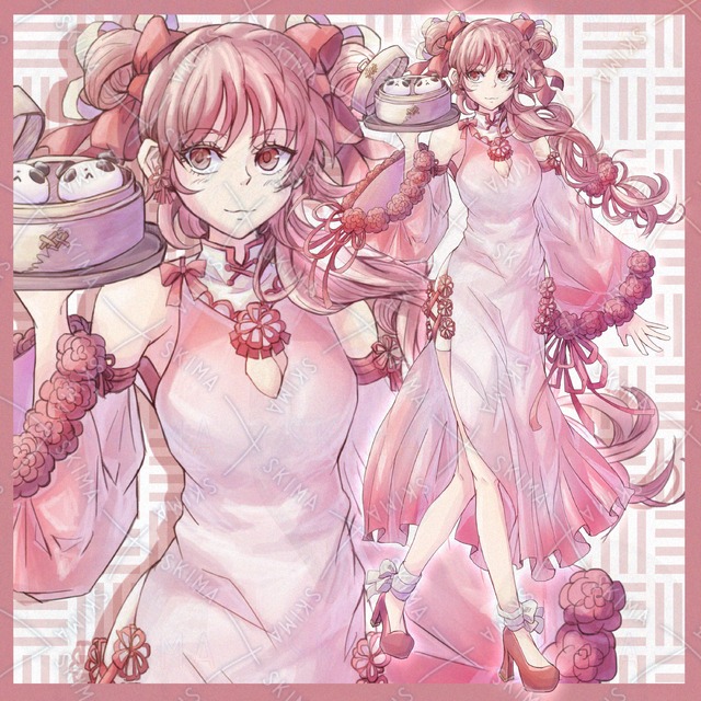 チャイナ服（ピンク）