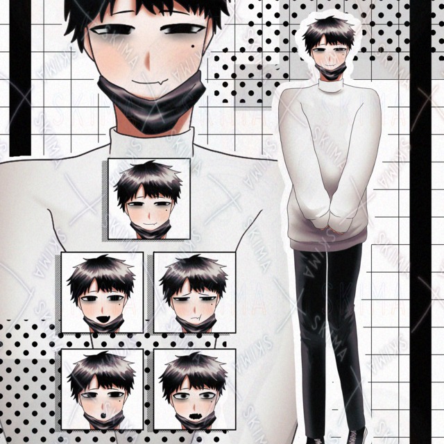 【立ち絵・表情差分5種類】闇を感じる男性