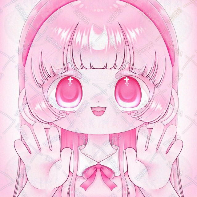 【7色+商用利用可】ぷにぷに女の子アイコン