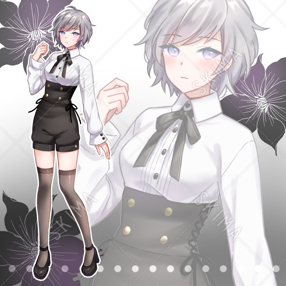 銀髪の少女 表情6種 スキマ スキルのオーダーメイドマーケット Skima