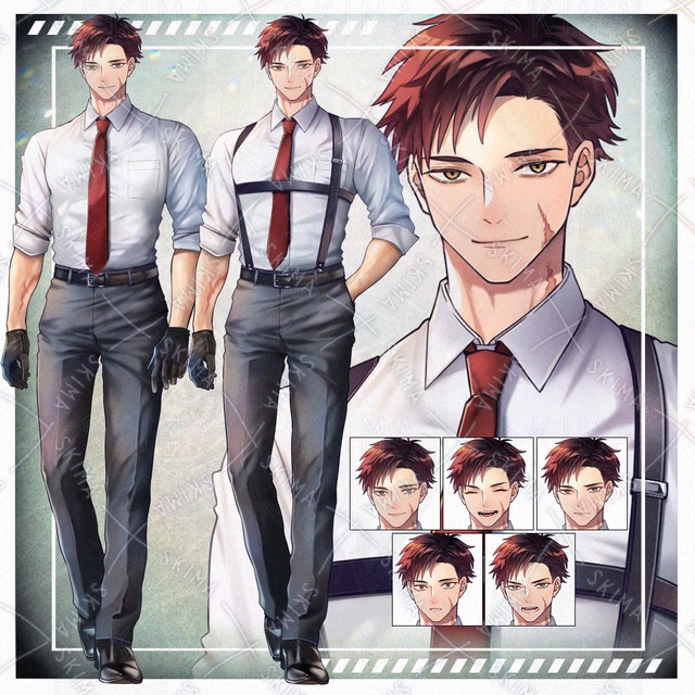 【adopt】傷痕のある男性(差分アリ)