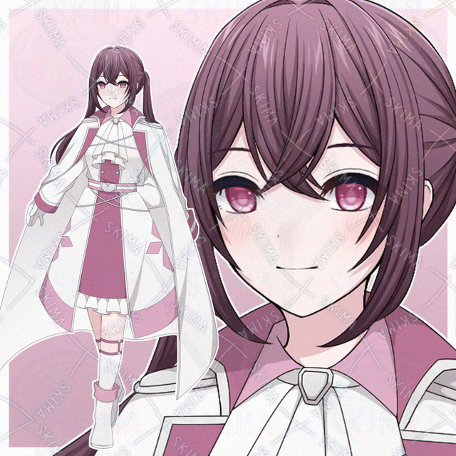 ツインテールの軍服の女の子【表情差分10種】