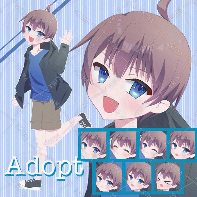 元気な黒パーカー男の子