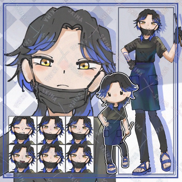 タトゥー彫り師の中国ウルフっ子