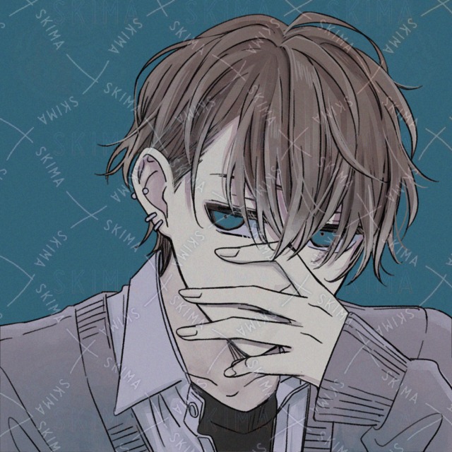 男子学生アイコンイラスト