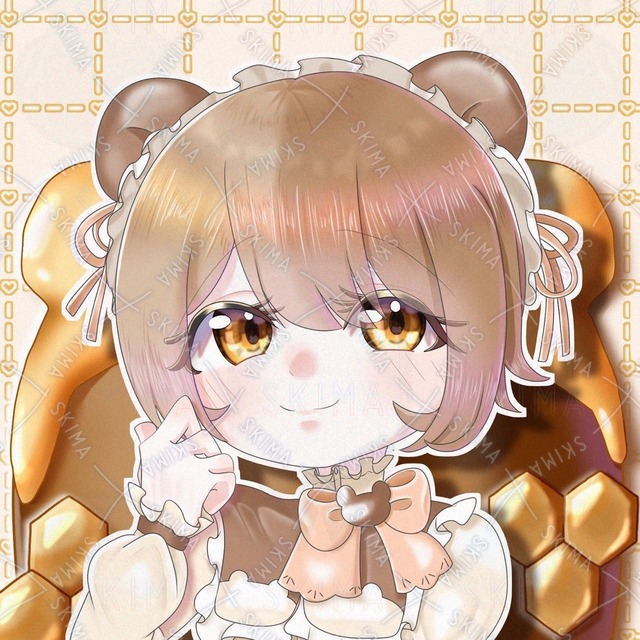 【アイコン/表情6種】くま