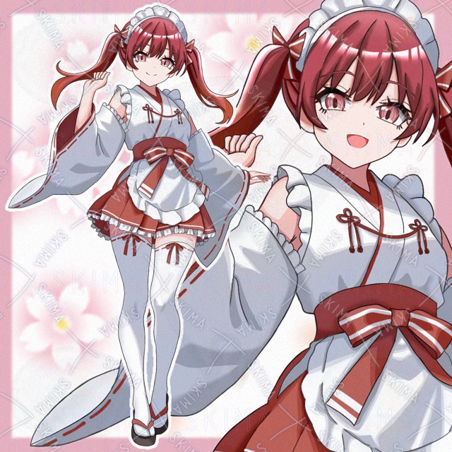 【表情差分10種】巫女メイド
