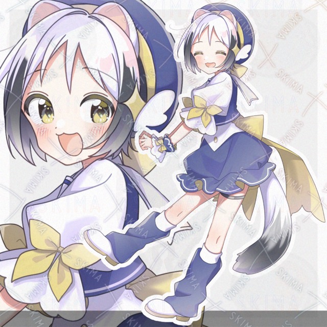 オコジョなアイドルっぽい衣装を着た子