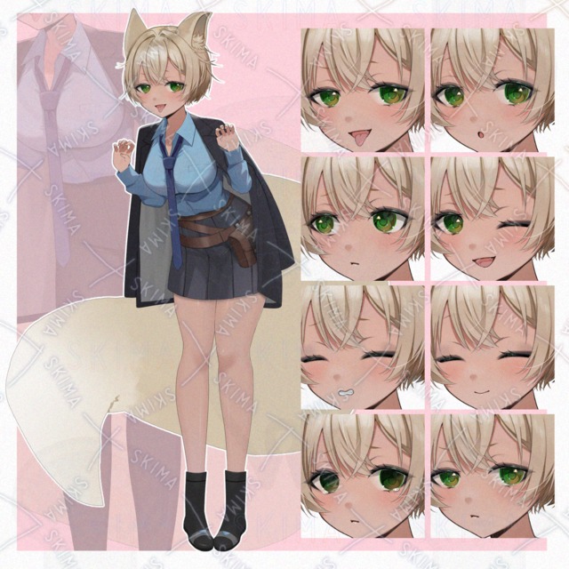 狐　ギャル女の子
