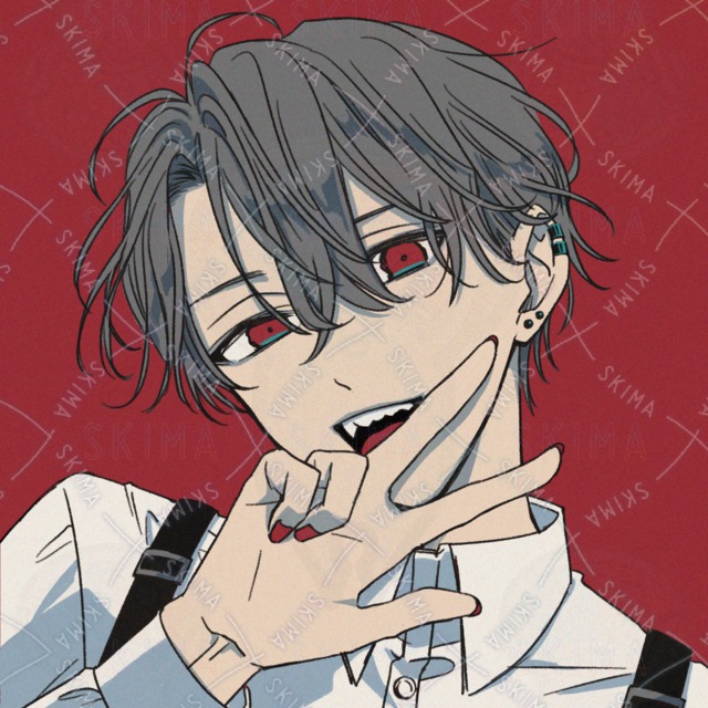 ピースしている男性iconイラスト