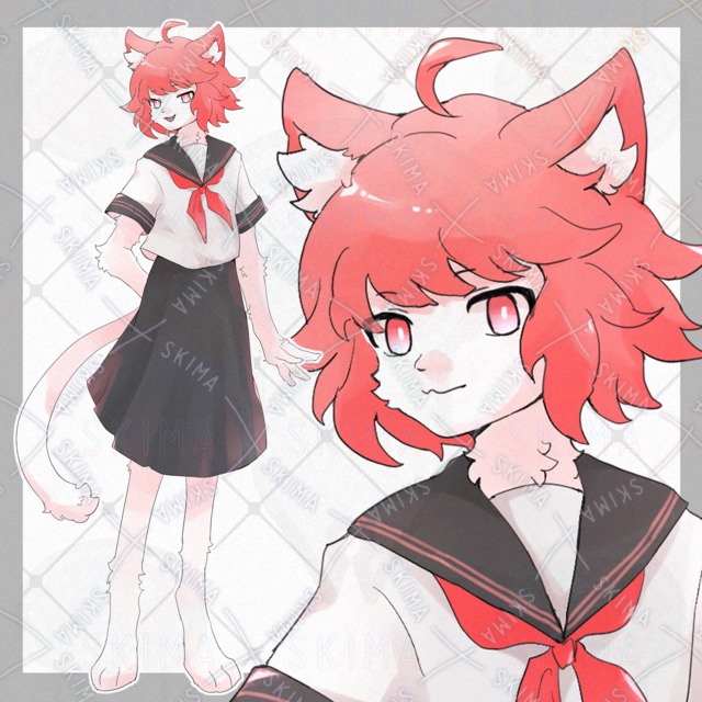 猫の獣人【表情9種類】