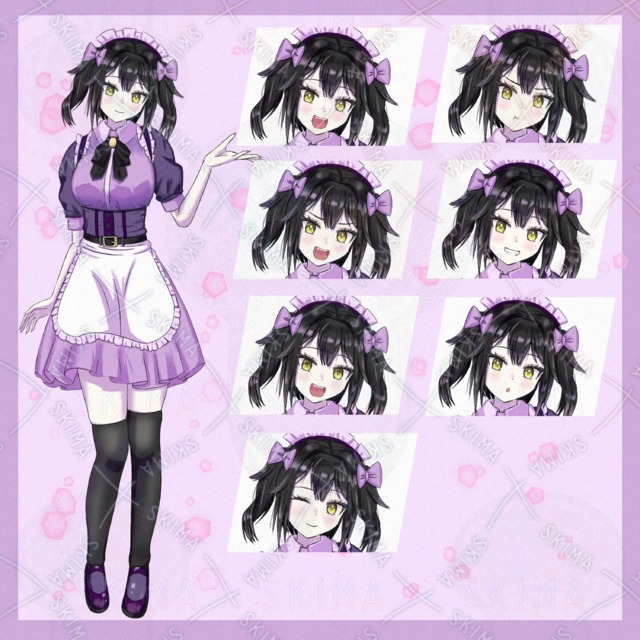 紫メイドさん