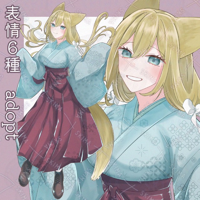【狐耳の女の子】/表情6種