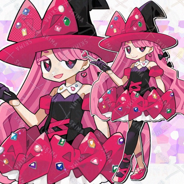 キラキラビジューの魔女（表情5種）