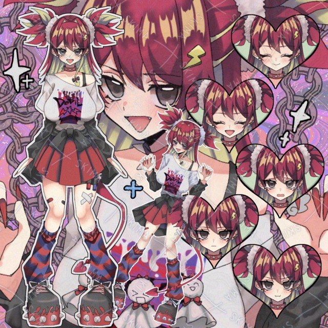 【商用利用込み】IRIAM立ち絵➕キービジュアル！！サブカルデビル