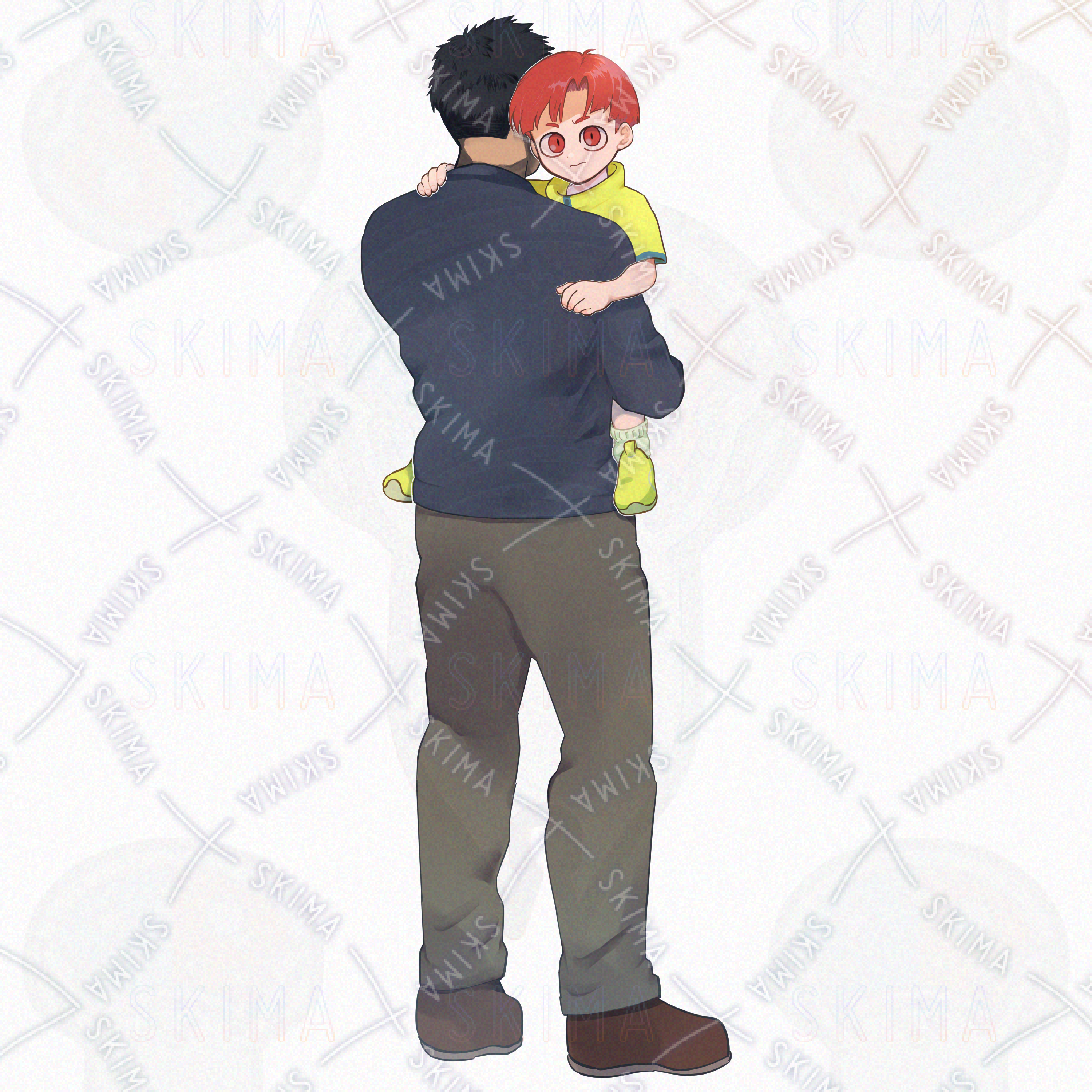 立ち絵 Adopt】二人/子供/赤髪 | SKIMA（スキマ）