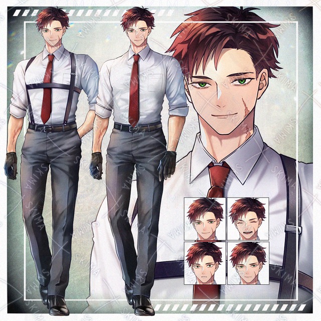 【adopt】筋肉質な男性(傷痕差分アリ)