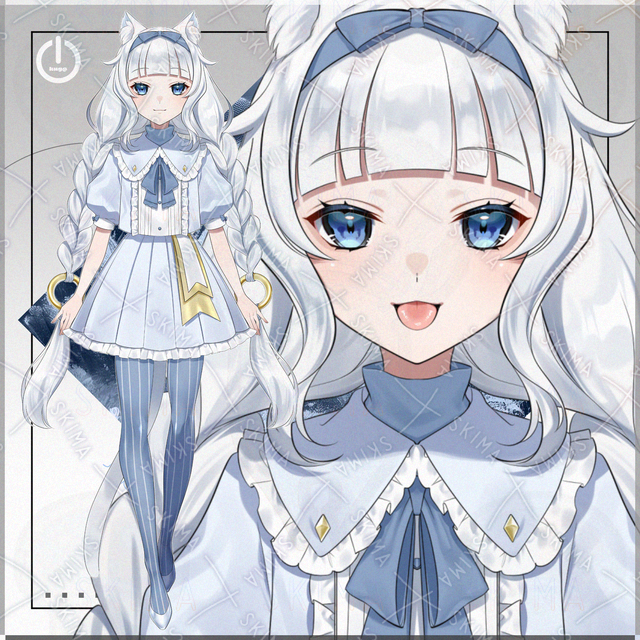 【1点限定】白猫の女の子【IRIAM対応】