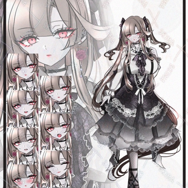 クラロリ風の女性