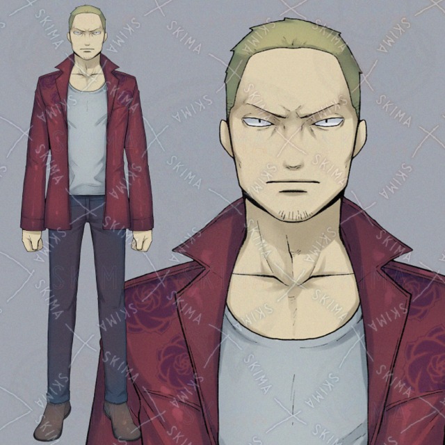 短髪男性