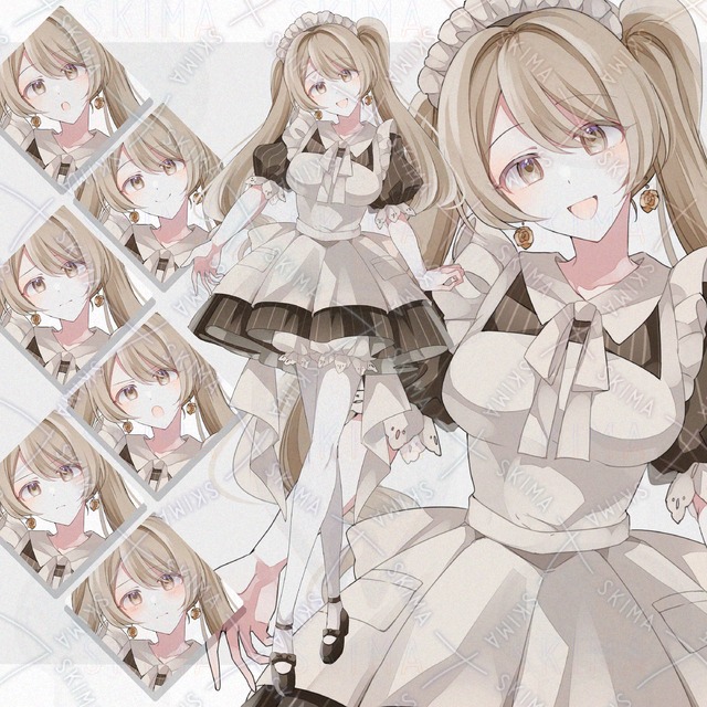 カフェメイド服【表情差分6種】