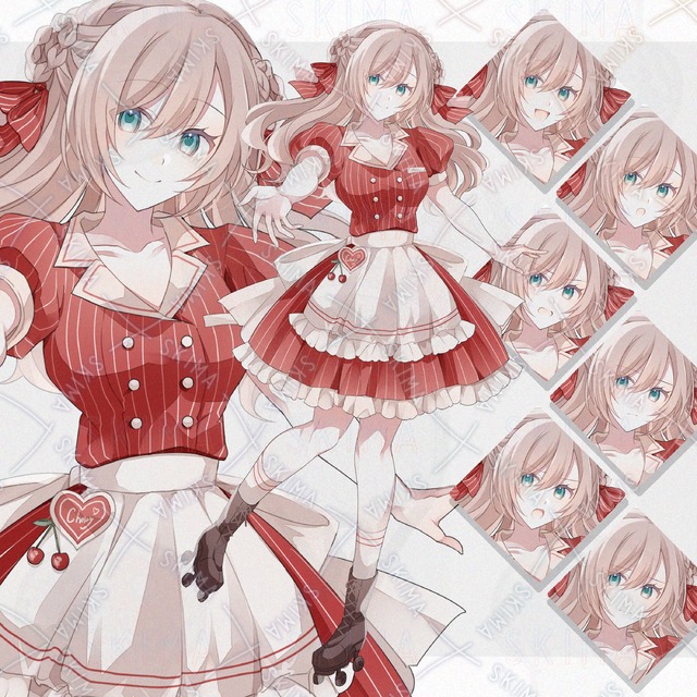 ダイナーガール【表情差分6種】