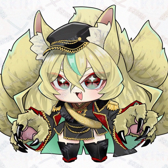 【表情2種】キツネ軍人