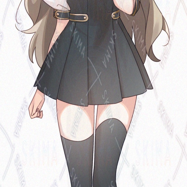 교복풍 의상을 입은 소녀는 솔직하지 않은 것 같다. 상품 이미지 10번째