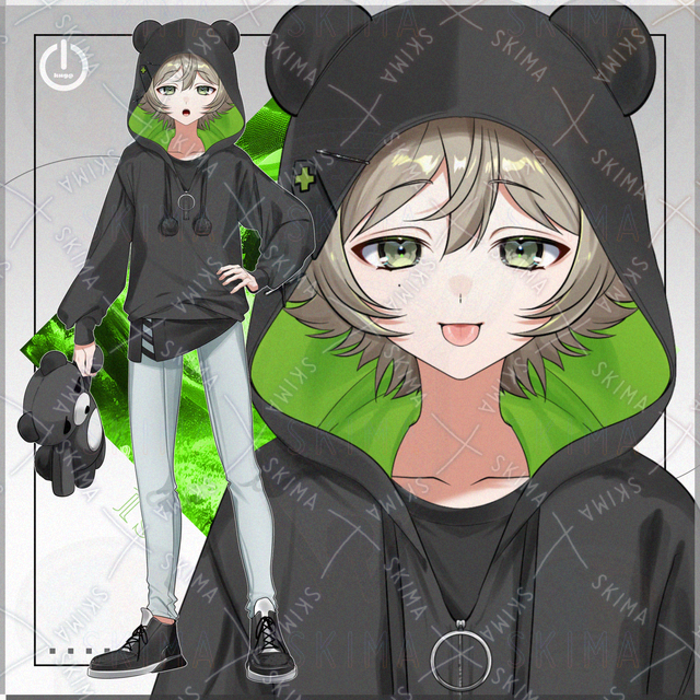 【1点限定】熊耳パーカーの男の子【IRIAM対応】