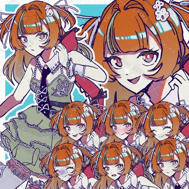 [表情6種]女の子