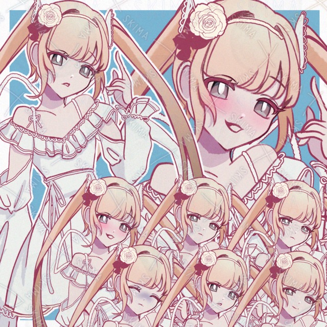 [表情6種]女の子