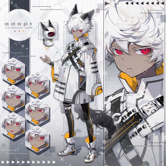 【adopt】表情7種＋獣耳尻尾＋ガジェット