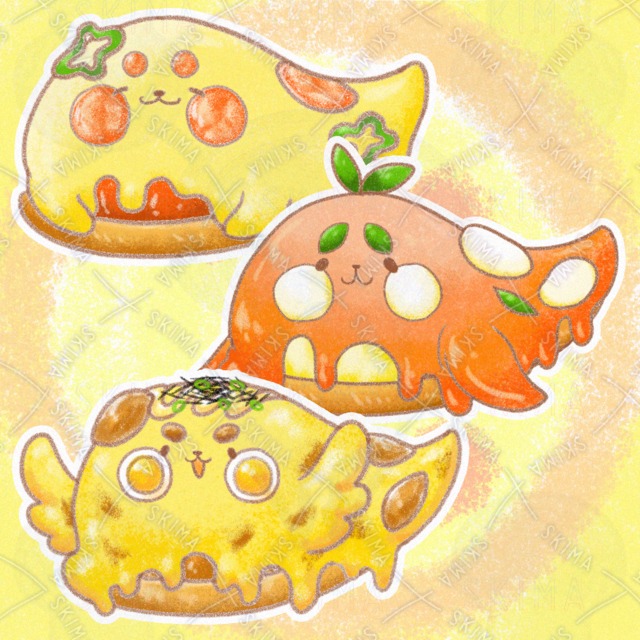 ピザモチーフのアザラシ【トッピング3種】