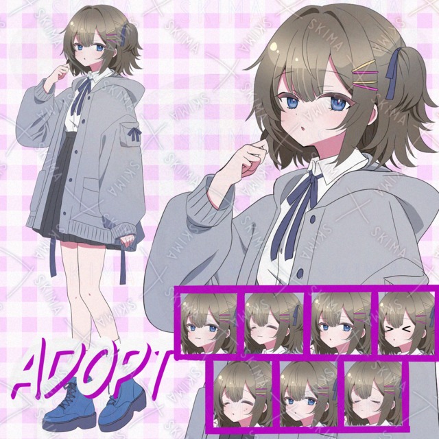 猫っ毛の女の子