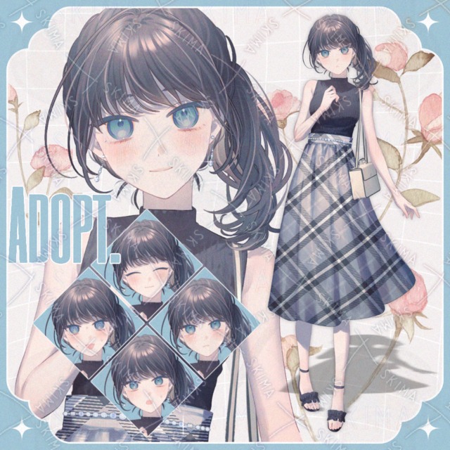 【adopt.29】私服の少女【表情差分10種】